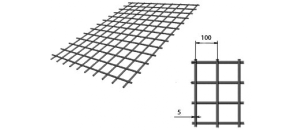 Сетка сварная (дорожная) 100х100х5мм 1,5х2м купить с доставкой в Ловцах